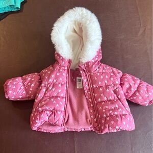 🩷6 for $20🩷
Child of Mine Pink Baby Jacket with Heart Accents